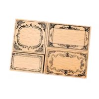 Scrapbooking razítka rámečků - F, 4 kusy