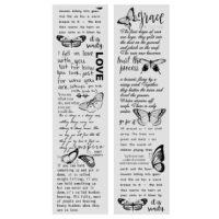 Scrapbooking plastové Washi pásky - Love, A