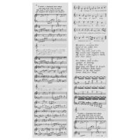 Scrapbooking plastové Washi pásky - Notes, C