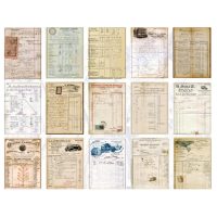 Scrapbooking dekorativní papír v bločku - Typ G, 60 kusů