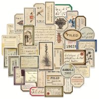 Scrapbooking vintage samolepky - 70 kusů