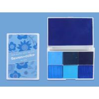 Scrapbooking paleta inkoustových barev - Sedm odstínů modré