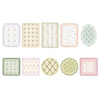 Scrapbooking vintage dekorativní krajkový papír - Vzor B, 30 listů