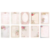 Scrapbooking velké krajkové dekorativní papíry - 10 kusů, vzor D