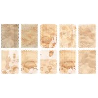 Scrapbooking velké krajkové dekorativní papíry - 10 kusů, vzor F