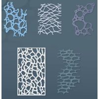 Scrapbooking texturovaný dekorativní papír - 10 kusů, vzor C