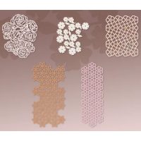 Scrapbooking texturovaný dekorativní papír - 10 kusů, vzor E