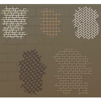 Scrapbooking texturovaný dekorativní papír - 10 kusů, vzor F