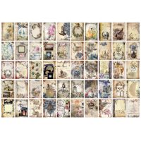 Scrapbooking blok dekorativních papírů se vzory - 100 listů, vzor H