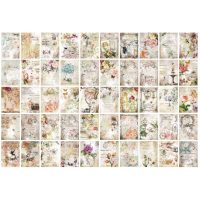 Scrapbooking blok dekorativních papírů se vzory - 100 listů, vzor C