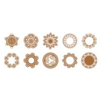 Scrapbooking dekorativní papír - 10 kusů, vzor B