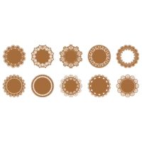 Scrapbooking dekorativní papír - 10 kusů, vzor F