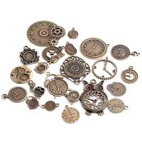 Scrapbooking kovové steampunk dekorace - Antique Bronze plated, 20 kusů