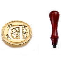 Scrapbooking pečetní razítko s rukojetí - Vzor D