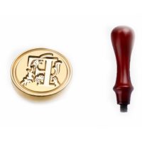 Scrapbooking pečetní razítko s rukojetí - Vzor F