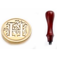 Scrapbooking pečetní razítko s rukojetí - Vzor H