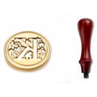 Scrapbooking pečetní razítko s rukojetí - Vzor K