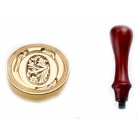 Scrapbooking pečetní razítko s rukojetí - Vzor O