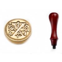 Scrapbooking pečetní razítko s rukojetí - Vzor X