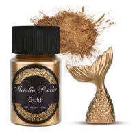 Scrapbooking metalický pigment - Růžové zlato, 20 ml