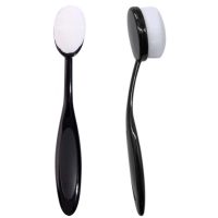 Scrapbooking hladký štětec - Černý s bílými štětinami, 1 kus