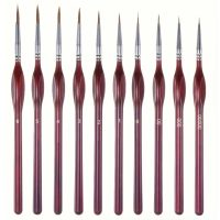 Scrapbooking miniaturní štětce pro jemné detaily - 10 kusů