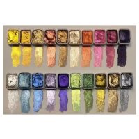 Scrapbooking tuhé akvarelové barvy - Sada, 20 kusů