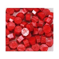 Scrapbooking korálkový pečetní vosk - Červený A8, 100 kusů