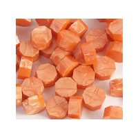 Scrapbooking korálkový pečetní vosk - Oranžový A7, 100 kusů