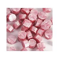 Scrapbooking korálkový pečetní vosk - Růžovo bílý A10, 100 kusů