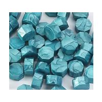 Scrapbooking korálkový pečetní vosk - Perleťově tyrkysový B4, 100 kusů