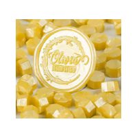 Scrapbooking korálkový pečetní vosk - Žlutobílý B6, 100 kusů