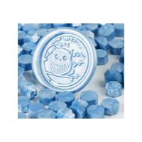 Scrapbooking korálkový pečetní vosk - Světle modrý B9, 100 kusů