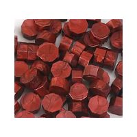 Scrapbooking korálkový pečetní vosk - Rubínově červený D1, 100 kusů