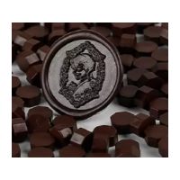 Scrapbooking korálkový pečetní vosk - Tmavě hnědý D5, 100 kusů