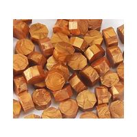 Scrapbooking korálkový pečetní vosk - Tmavě zlatý D6, 100 kusů