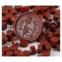 Scrapbooking korálkový pečetní vosk - Burgundy D7, 100 kusů