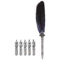 Scrapbooking sada psacího brka a náhradních hrotů - Tmavě modré