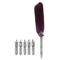 Scrapbooking sada psacího brka a náhradních hrotů - Hnědé