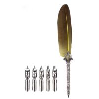 Scrapbooking sada psacího brka a náhradních hrotů - Žluté