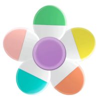 Scrapbooking zvýrazňovač a spinner - 5 v 1, pastelové barvy