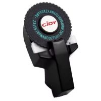 Scrapbooking štítková raznice s příslušenstvím - Černá, tři pásky