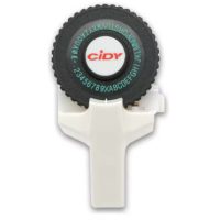 Scrapbooking štítková raznice s příslušenstvím - Bílá, dvě pásky