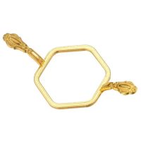 Scrapbooking forma na pečetní vosk - Zlatá, vzor C