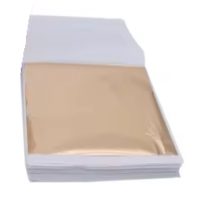 Scrapbooking listy fólie - 100 kusů, šampaň zlatá