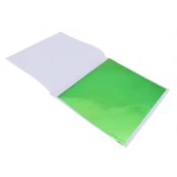 Scrapbooking listy fólie - 100 kusů, zelená