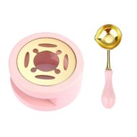 Scrapbooking sada na tavení pečetního vosku - Růžová