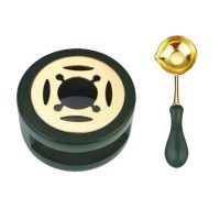 Scrapbooking sada na tavení pečetního vosku - Zelená