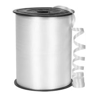 Scrapbooking tenká stuha - Bílá, 230 metrů