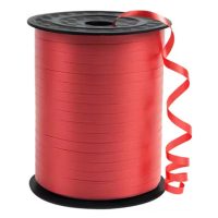 Scrapbooking tenká stuha - Červená, 230 metrů